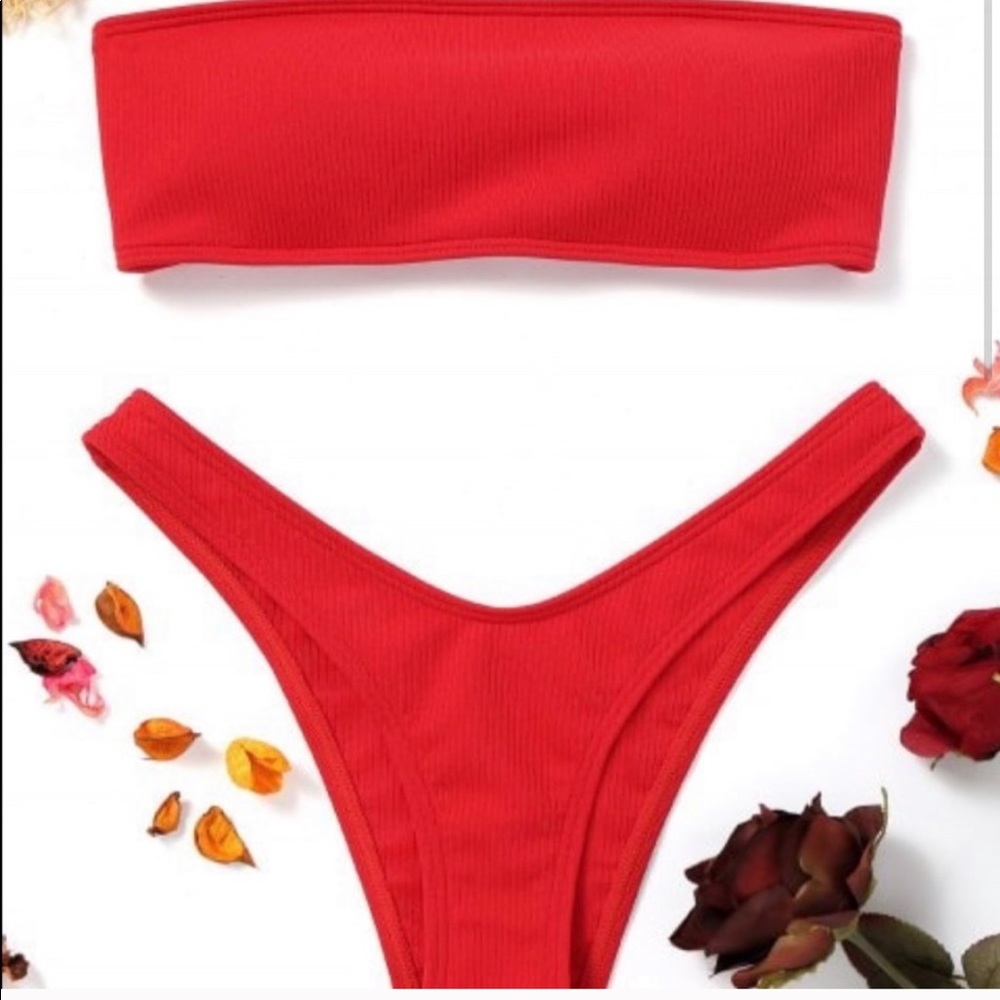 Red Zaful bikini